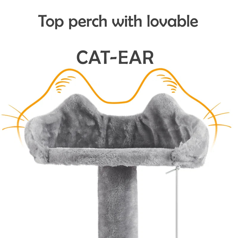 Loughborough 137mm H Cat Tree - The Ultimate Multi-Level Haven for Cats