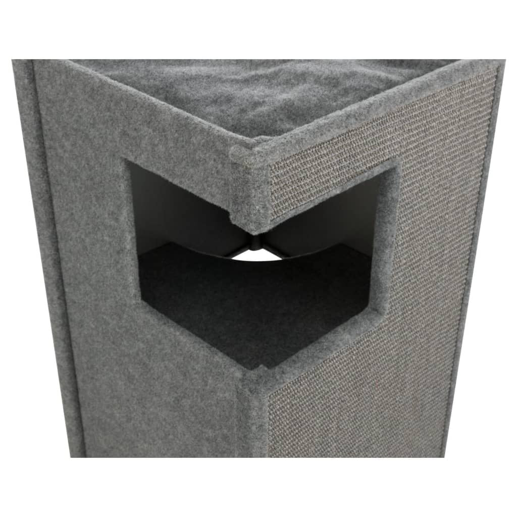 TRIXIE Cat Tower Gabriel, 118 cm Grey - Exclusive Multi-Level Play Cat Tree