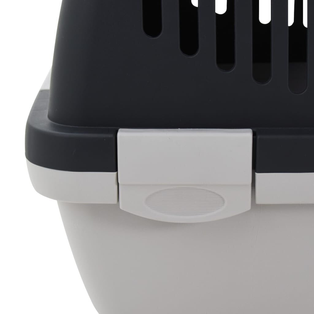 Pet Transport Box Grey and Black – Premium Quality, Secure, and Lightweight for Hassle-Free Travels