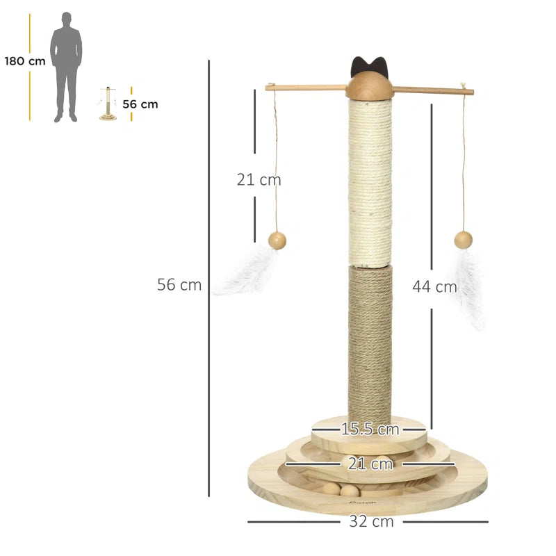 Crosby Scratching Post: Durable Play and Scratch Hub for Cats