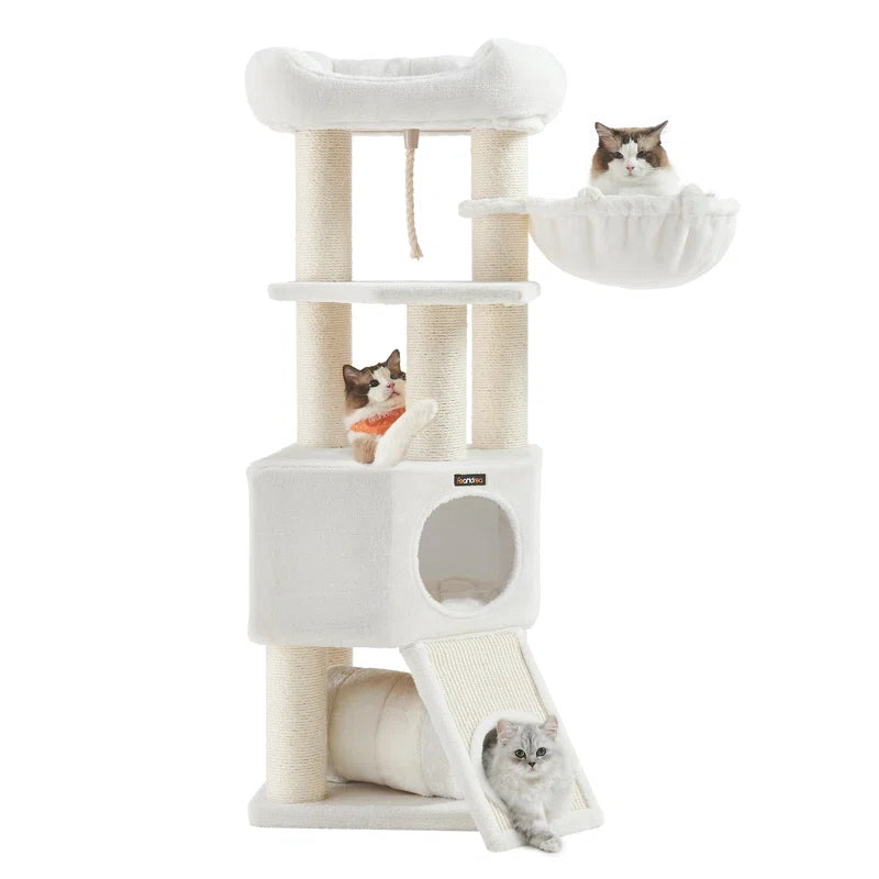 141cm H Cat Tree: Ultimate Multi-Level Playground for Your Cat