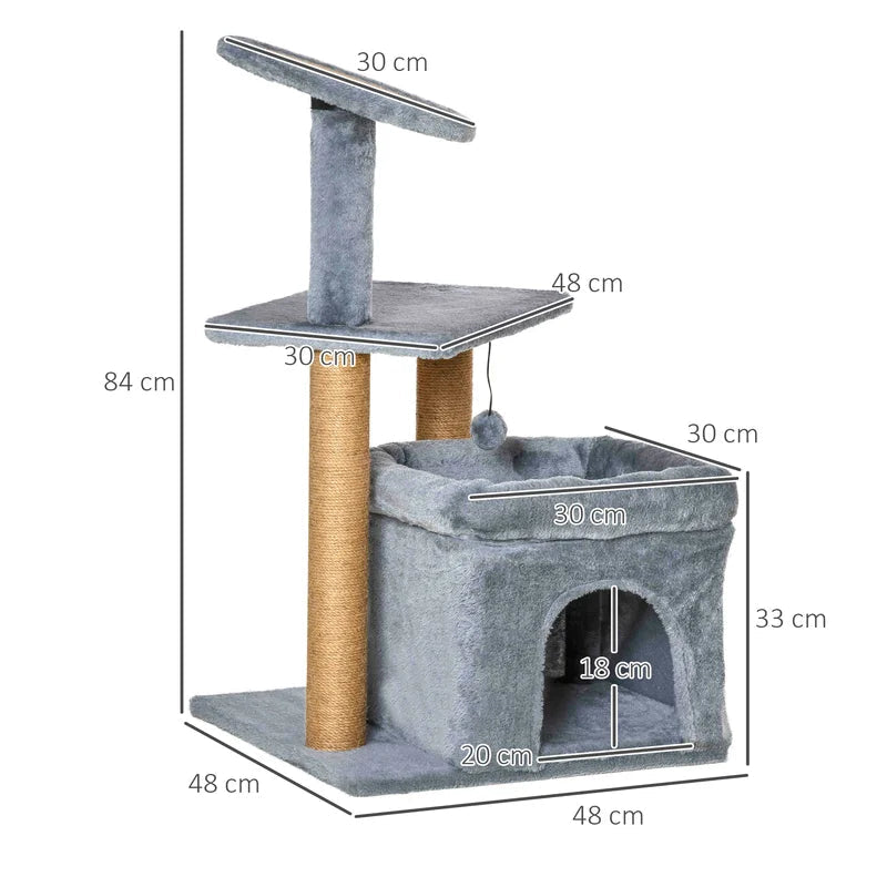 Paw Hut Cat Perch - Your Cat's New Favourite Spot to Play and Relax!