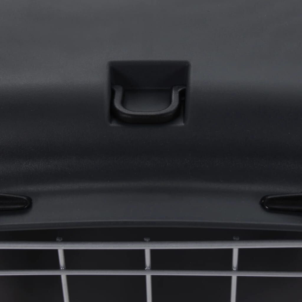 Pet Transport Box Grey and Black – Premium Quality, Secure, and Lightweight for Hassle-Free Travels