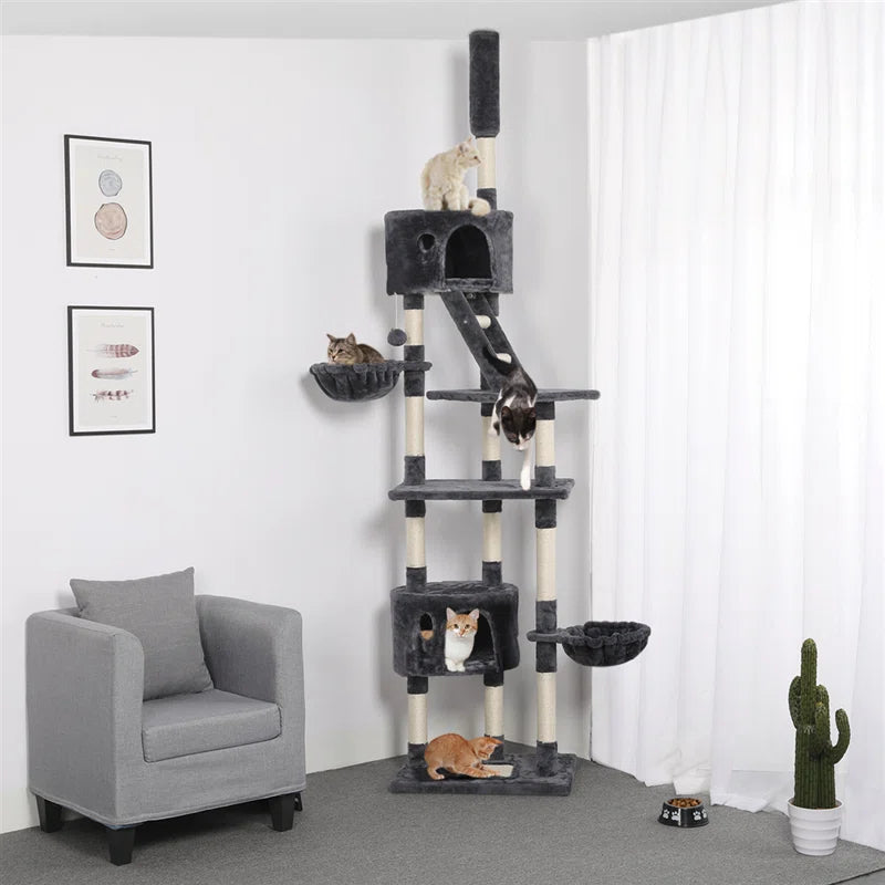 Samira 255Mm H Cat Tree - Premium Climbing Adventure for Your Feline Friend