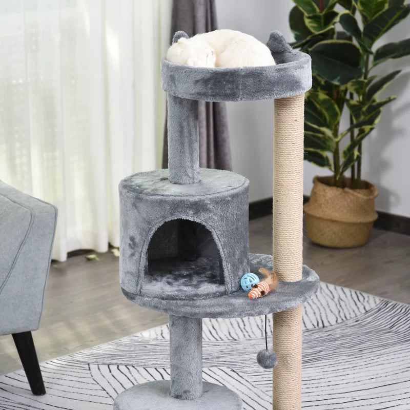 Grady 104Cm H Cat Tree: Exclusive Multi-Functional Haven for Happy Cats