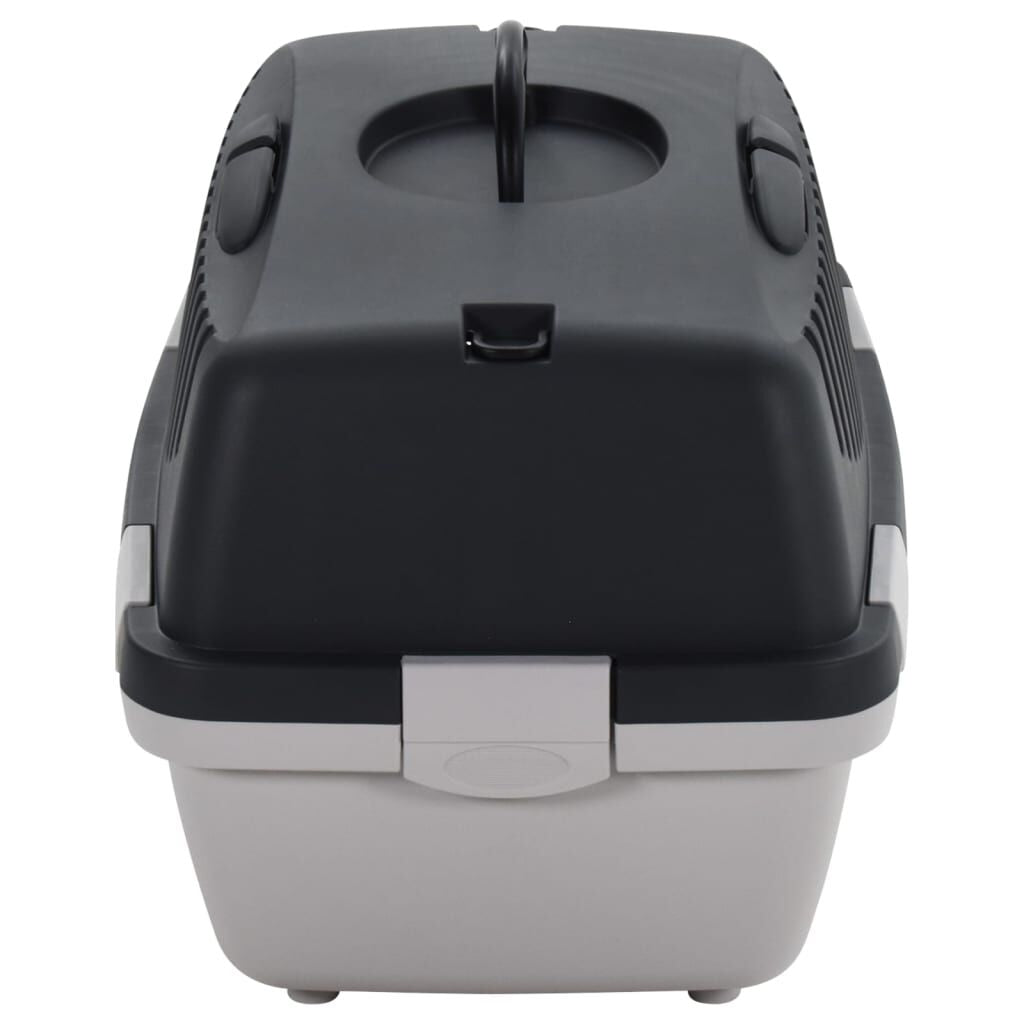 Pet Transport Box Grey and Black – Premium Quality, Secure, and Lightweight for Hassle-Free Travels