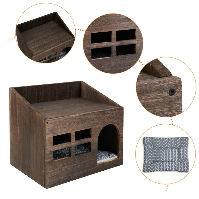 Cataleya Pet Bed: Stylish and Comfortable Lounger with Removable Cover and Memory Foam Cushion