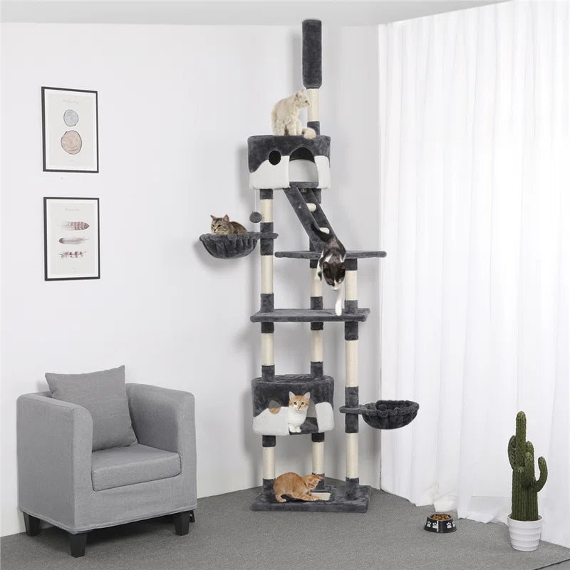Samira 255Mm H Cat Tree - Premium Climbing Adventure for Your Feline Friend