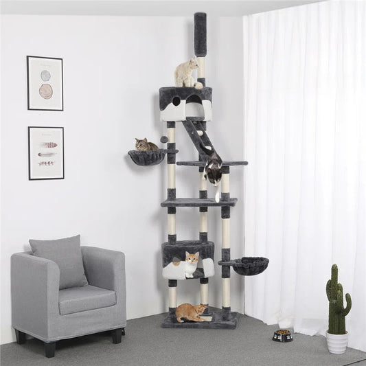 Samira 255Mm H Cat Tree - Premium Climbing Adventure for Your Feline Friend