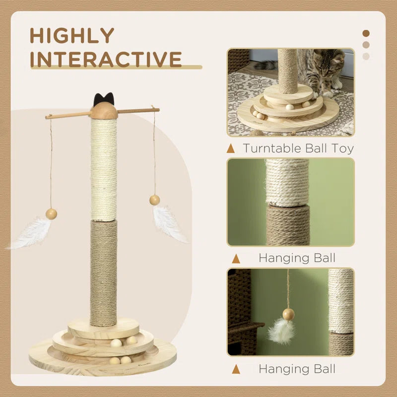 Crosby Scratching Post: Durable Play and Scratch Hub for Cats