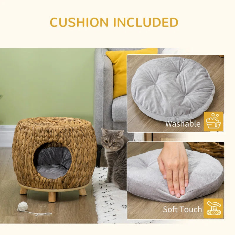 Tina Cotton Pet Bed - Comfortable, Durable, and Stylish for Your Cat
