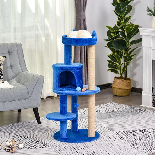 Grady 104Cm H Cat Tree: Exclusive Multi-Functional Haven for Happy Cats