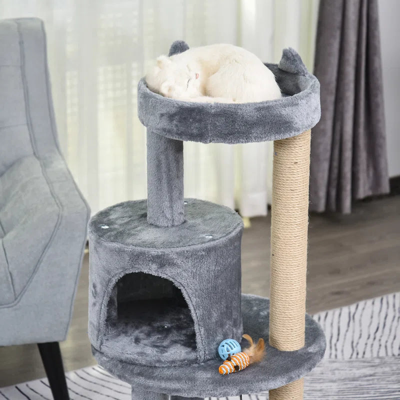 Grady 104Cm H Cat Tree: Exclusive Multi-Functional Haven for Happy Cats