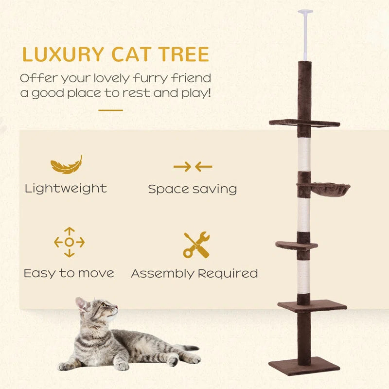 Cat Tree 260cm H - Elevate Your Cat's Playtime to New Heights!