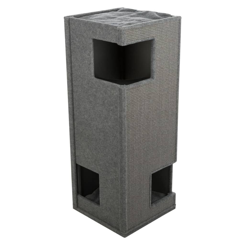 TRIXIE Cat Tower Gabriel, 118 cm Grey - Exclusive Multi-Level Play Cat Tree