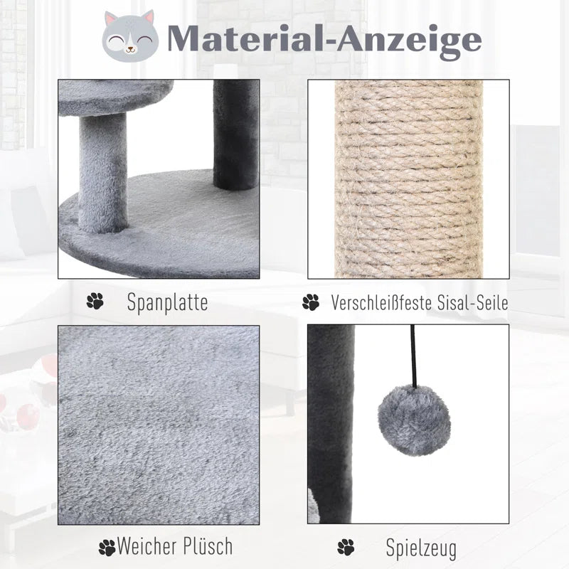 Grady 104Cm H Cat Tree: Exclusive Multi-Functional Haven for Happy Cats