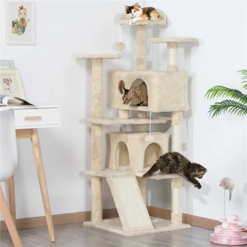Loughborough 137mm H Cat Tree - The Ultimate Multi-Level Haven for Cats