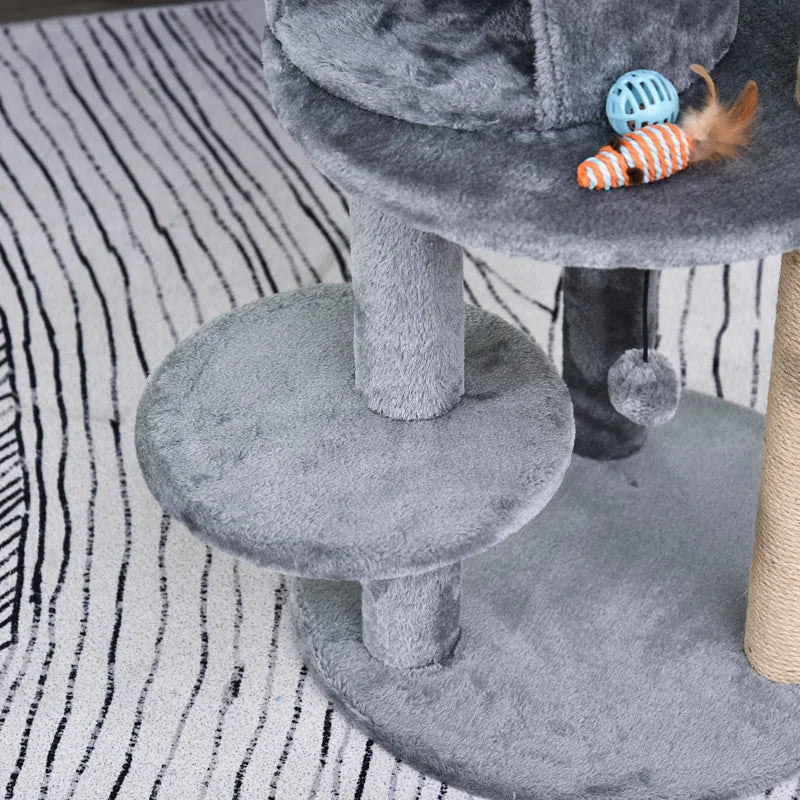 Grady 104Cm H Cat Tree: Exclusive Multi-Functional Haven for Happy Cats