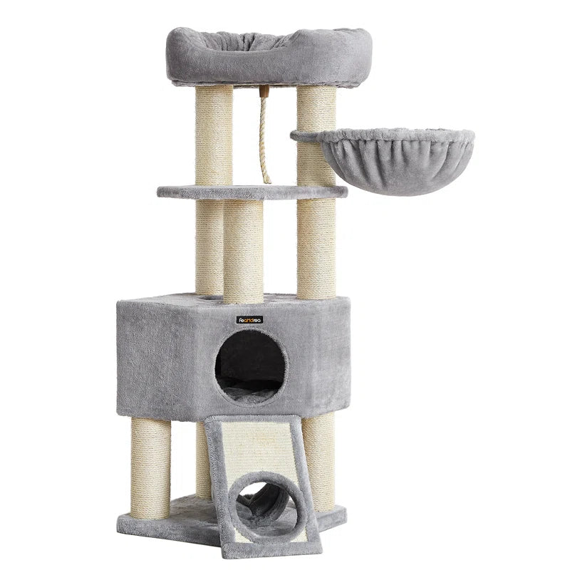 141cm H Cat Tree: Ultimate Multi-Level Playground for Your Cat